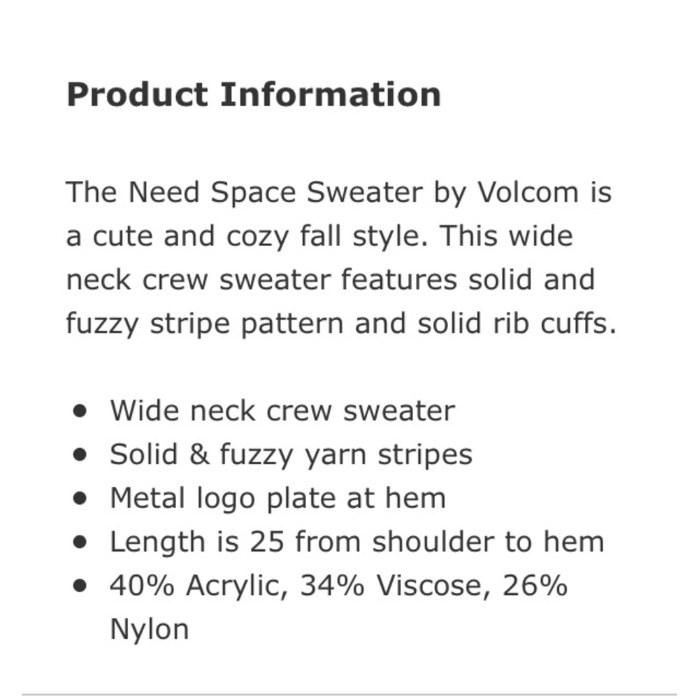 VOLCOM SWEATER - Picture 5 of 5